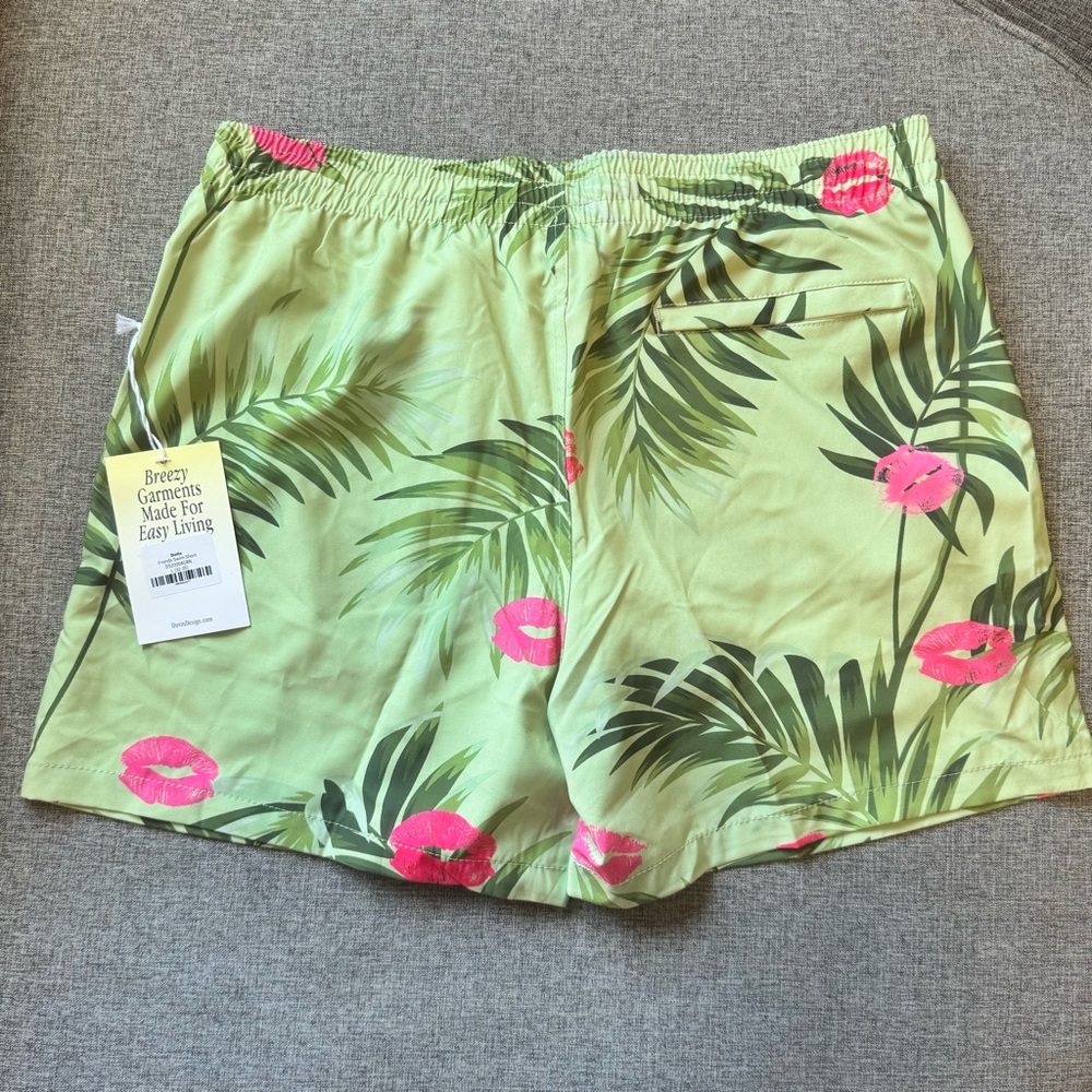 Men’s Duvin Fronds Swim Short Board Shorts Trunks - Picture 2 of 5